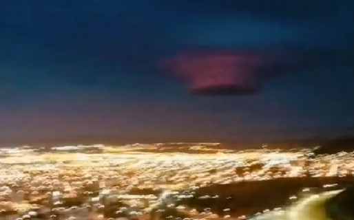 Divisan en Comodoro una nube similar a la aparecida en Turquía antes del terremoto