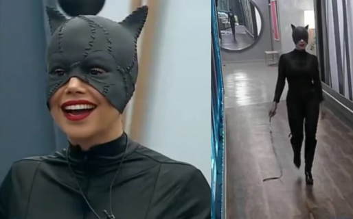 Romina se calzó el traje de Gatúbela, estrelló el látigo contra Gran Hermano y las redes maullaron: “Diputoda”