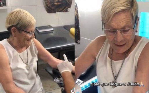 Una abuela se hizo un tatuaje en honor a Julián Álvarez y es viral