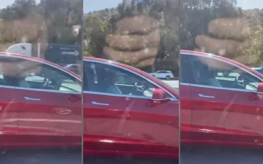 Activó el modo autónomo de su Tesla y se tiró a dormir en plena autopista