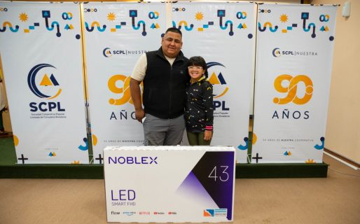 La SCPL entregó los TV´s LED a los ganadores del sorteo de socios al día