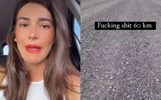 ¿Obsesionada? La turista española viral volvió a filmarse mientras maneja y se queja de las rutas argentinas