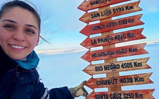 Una chubutense cumplió su sueño de trabajar en la Antártida