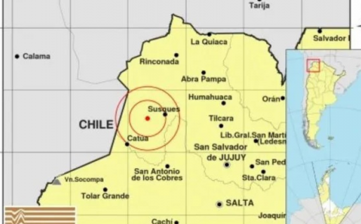 Un sismo de 6,4 grados en Jujuy hizo sonar las alarmas de los celulares