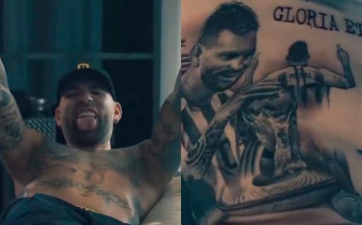 El impactante tatuaje de Nicolás Otamendi con Lionel Messi como protagonista: el especial mensaje de La Pulga