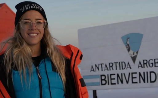 Nati Jota fue a la Antártida en un avión militar y la acusaron de usar dinero del Estado