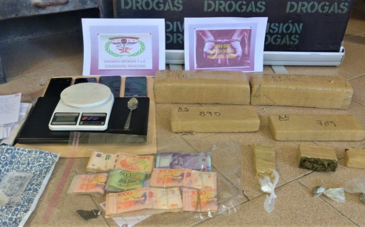 Golpe al narcotráfico: detuvieron a una banda que distribuía drogas en Sarmiento y en Comodoro