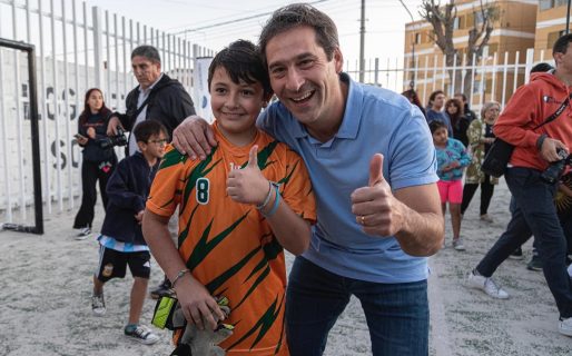 El Municipio reinauguró el playón deportivo en el barrio Pueyrredón
