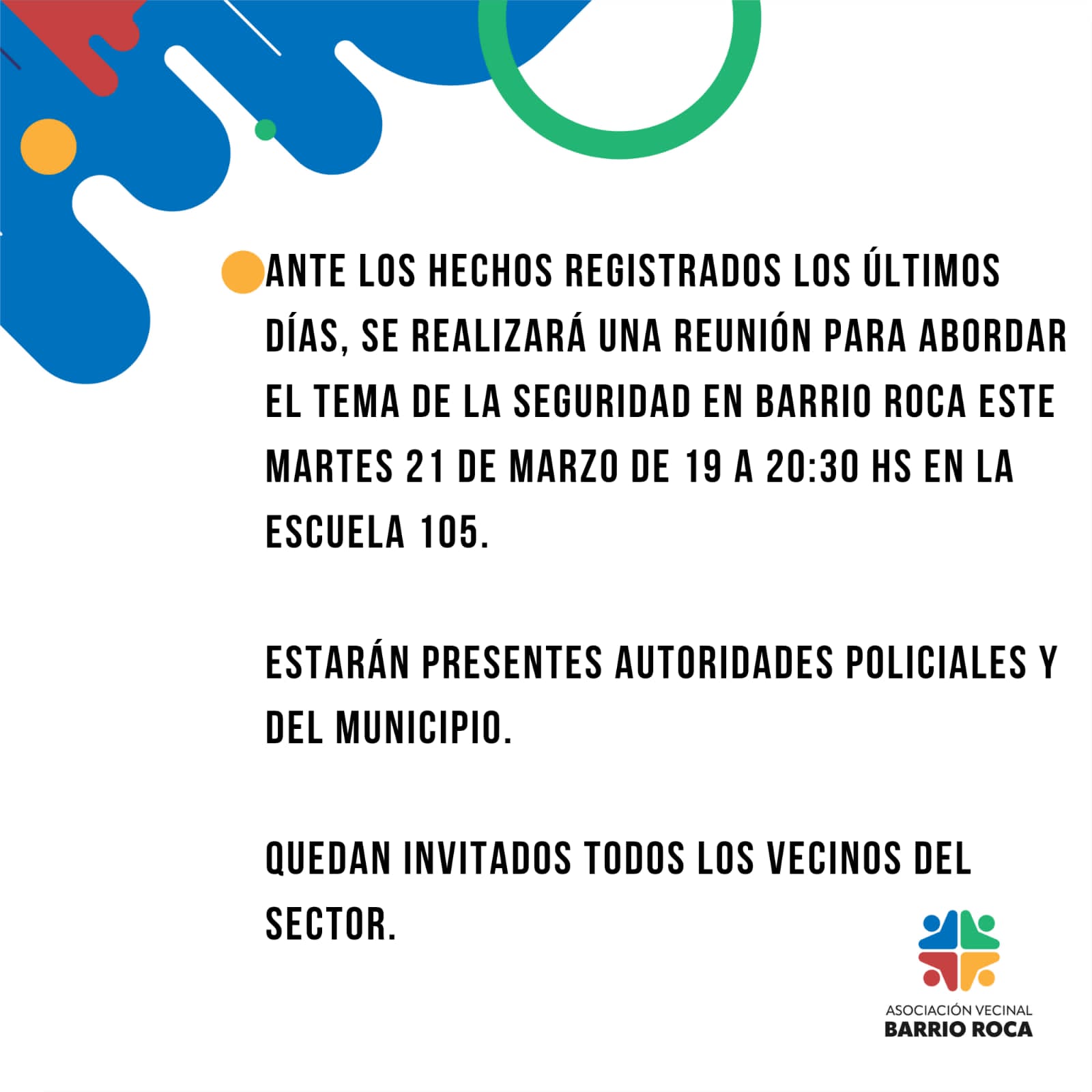 Hartos de la inseguridad, vecinos del barrio Roca y Pueyrredón tendrán ...