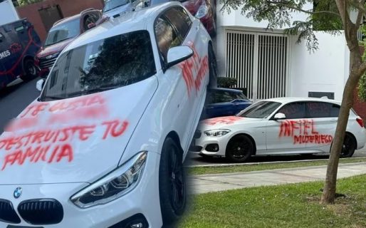 Descubrió la infidelidad de su pareja, le pintó su auto y se hizo viral: «Mujeriego y mentiroso»