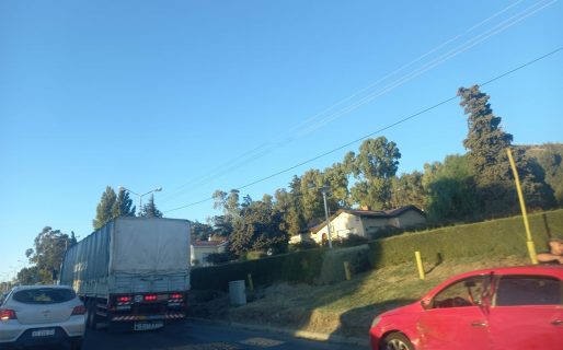 Mañana complicada: Accidente en Ruta 3 a la altura del Chalet Huergo