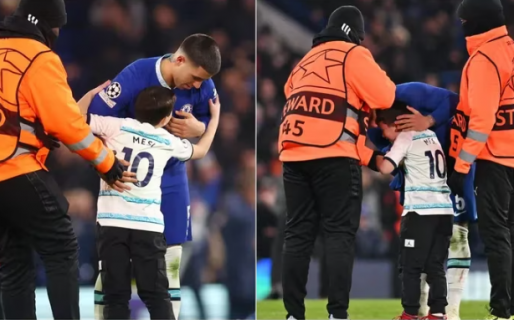 Enzo Fernández le regaló su camiseta a un nene que lloraba de emoción: “Me llegó al corazón”