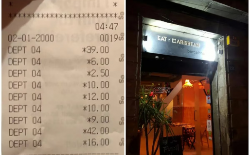 Fue a un restaurante y cuando le dieron el ticket descubrió una “avivada”: “No está permitido”