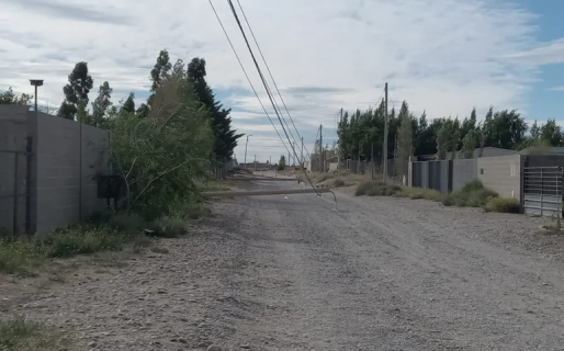 Vecinos de Bella Vista Sur quedaron sin energía tras la caída de postes