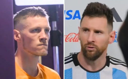 “¿Qué mirás, bobo?”: la FIFA divulgó imágenes inéditas del cruce entre Messi y Weghorst