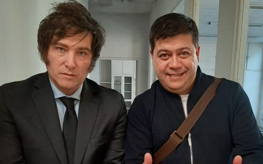 Milei y Treffinger se presentan en Comodoro como candidatos a presidente y gobernador