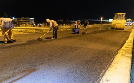 Continúan avanzando con tareas de reparación en la Ruta 3