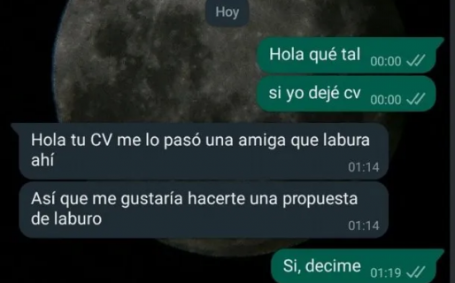 Dejó su currículum en una reconocida cafetería y le terminaron ofreciendo ser una dama de compañía