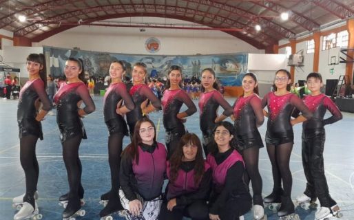 Patín artístico: Gran performance de la escuela comodorense Olas del Sur en el Provincial de Playa Unión