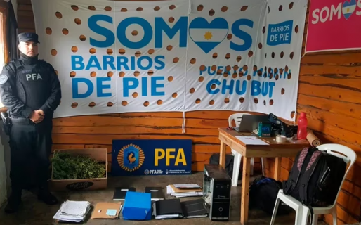 Allanaron un falso merendero de Barrios de Pie y encontraron un kilo de marihuana