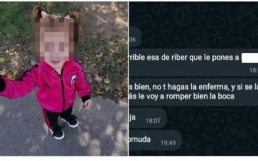 Le puso ropa de River a su hija y la respuesta agresiva de su ex pareja sorprendió en redes