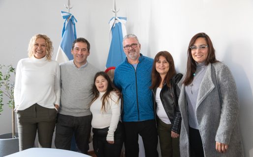 <strong>Luque recibió a la campeona sudamericana de patín, Camila Gallardo</strong>