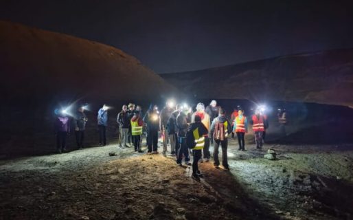 El trekking adaptado disfrutó de la Luna Llena en un recorrido por el Cerro Chenque