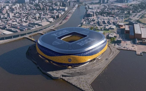 Así sería la Nueva Bombonera en la Isla Demarchi con capacidad para más de 100 mil personas