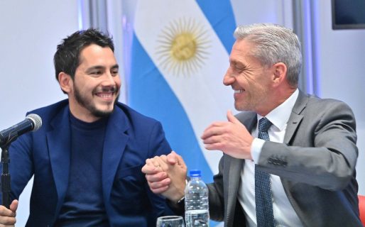 Arcioni felicitó a Merino sin mencionarlo y a Emanuel Coliñir “por el gran trabajo realizado”