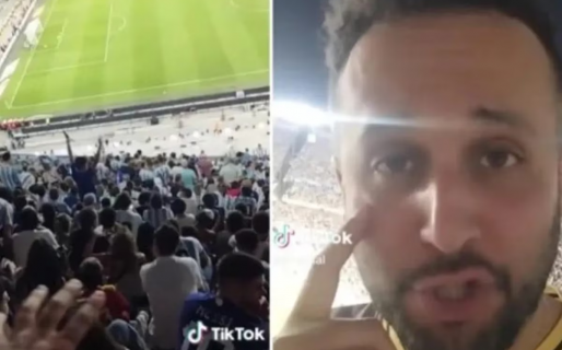 Un español fue a ver a la selección argentina en River y quedó atónito con una situación