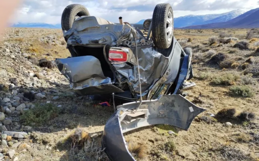 Tres turistas volcaron cerca de El Chaltén y resultaron heridos