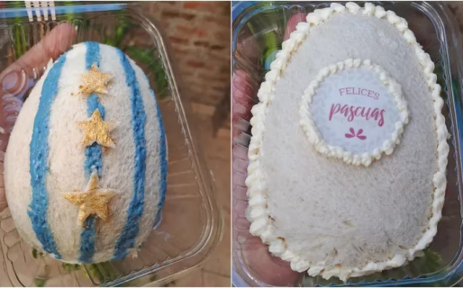Inventó los huevos de Pascua «salados» hechos con sándwiches de miga y es furor