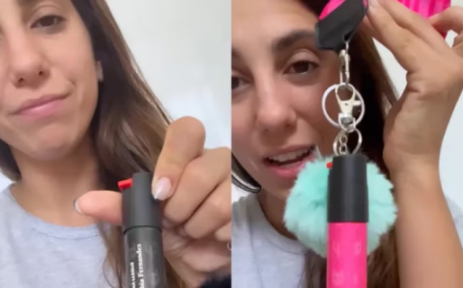 Cinthia Fernández causó polémica al lanzar su línea de llaveros de «defensa personal» con gas pimienta