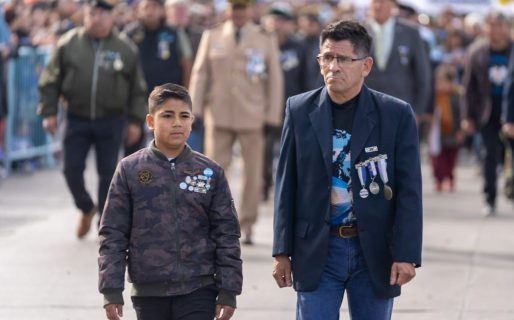 «Hoy les rendimos homenaje a quienes quedaron allá, custodiando nuestro suelo malvinense»