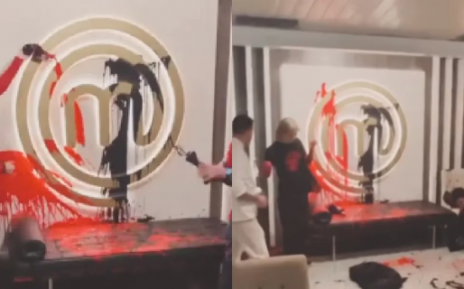 Dos intrusos irrumpieron en el estudio de MasterChef y lo destrozaron