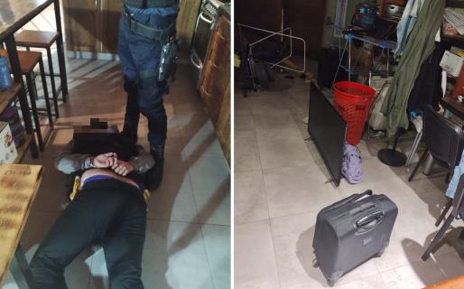 Tiene 15 años, entró a una casa a robar y cuando entró la Policía se tiró al piso y se entregó