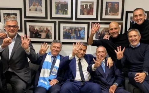 ¿Les dio suerte? La inesperada foto de Macri con Guardiola tras el pase a la final