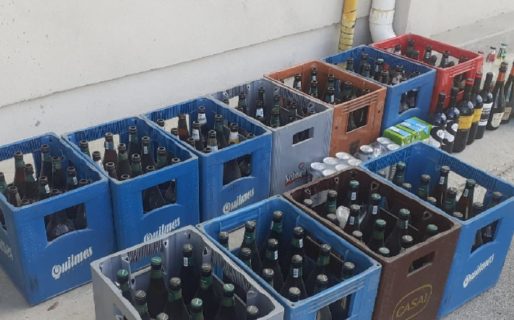 En Trelew, las bebidas confiscadas en operativos se intercambiarán por alimentos no perecederos