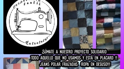 La Cooperativa Textil Entretelas continúa con la campaña solidaria: «Frazadas para dar calor»