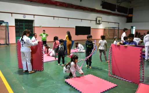 Llegó el nuevo piso de entrenamiento para la sede de la escuela Nº209 en tae kwon do