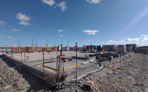 Representantes de Nación recorrieron obras de Jardines en Comodoro