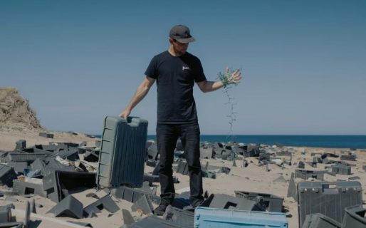 El reclamo urgente de un deportista olímpico para limpiar de plásticos la Península Valdés