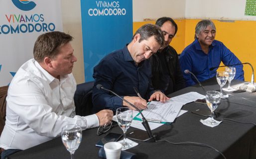 Se concretó una nueva licitación de obras en barrios de zona sur de Comodoro