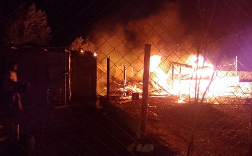 Se incendió una vivienda en barrio Las Américas