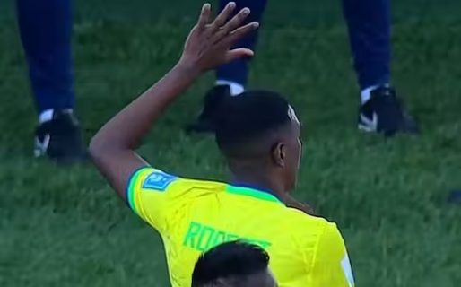 Los gestos de un brasileño contra los hinchas argentinos tras ser expulsado