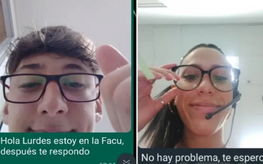 “Te espero”: el chat de WhatsApp, con fotos, entre un chico y una empleada de un call center