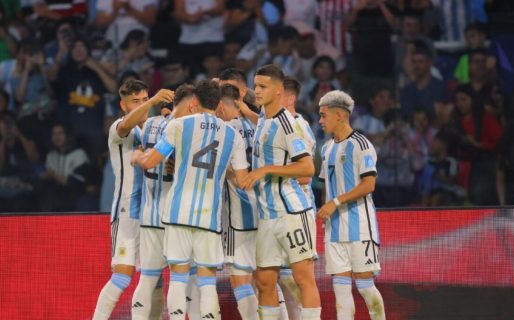 La Selección argentina Sub 20 aplastó 5-0 a Nueva Zelanda y avanzó a octavos como líder de su grupo