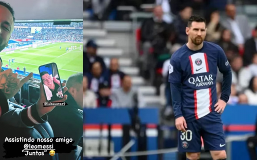 La reacción de Neymar y Luis Suárez tras los silbidos que recibió Messi por los hinchas del PSG