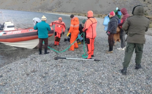 Rescataron a los chubutenses que eran buscados en el Lago Pueyrredón