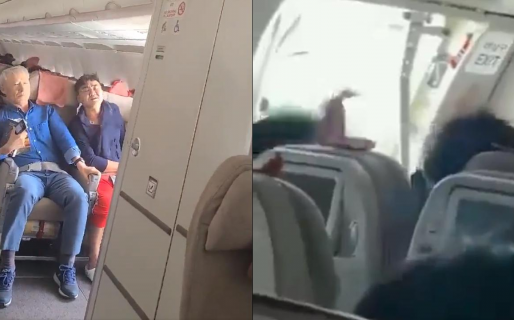 Un pasajero abrió la puerta de un avión en pleno vuelo porque se sentía «sofocado»